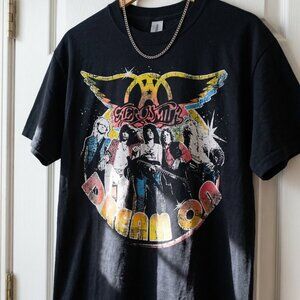 Aerosmith Dream On Vintage Rock Band Brand New 100% Cotton Unisex Tee